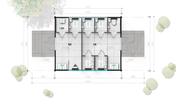 Prefabricated Smart Public Toilet, 60 Series