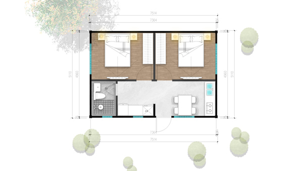Prefabricated Garden House, 72 Series